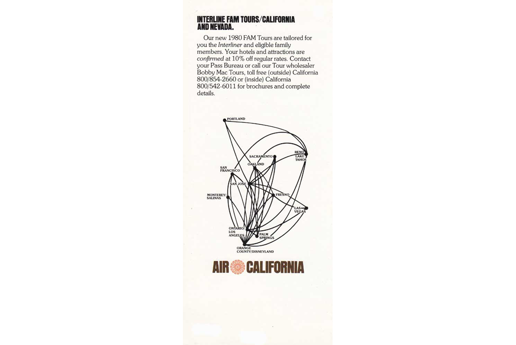 Air Cal Route Map