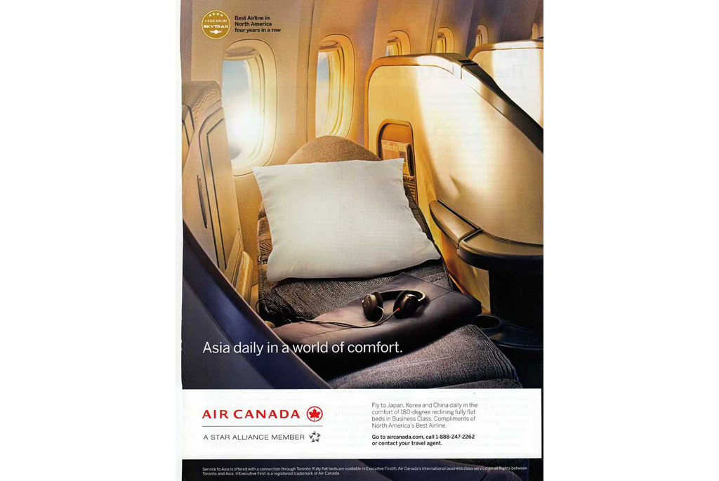 AD - Business Class - bed