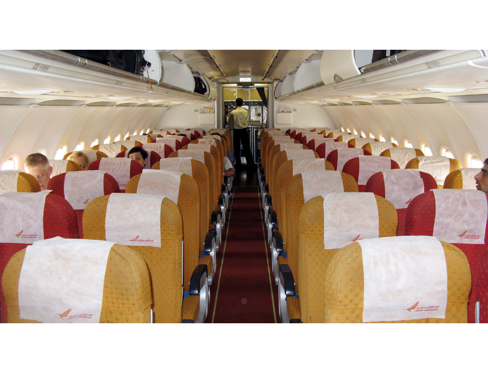Interior of plane