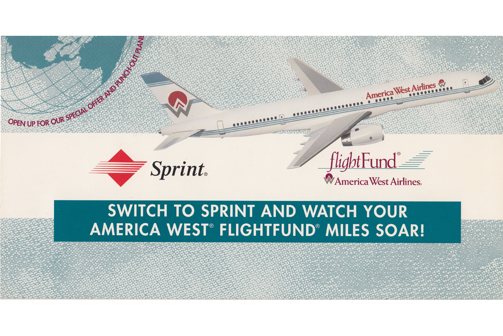Sprint Ad with Boeing 757 cutout (cover)