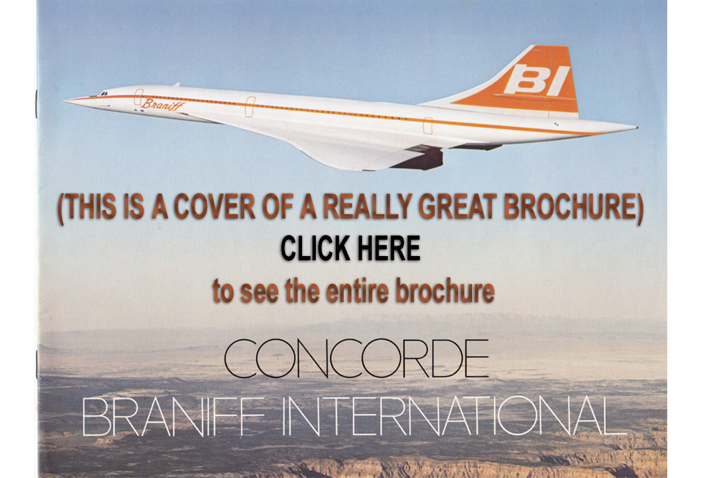 Cover of Concorde brochure, Click here to see the entire brochure
