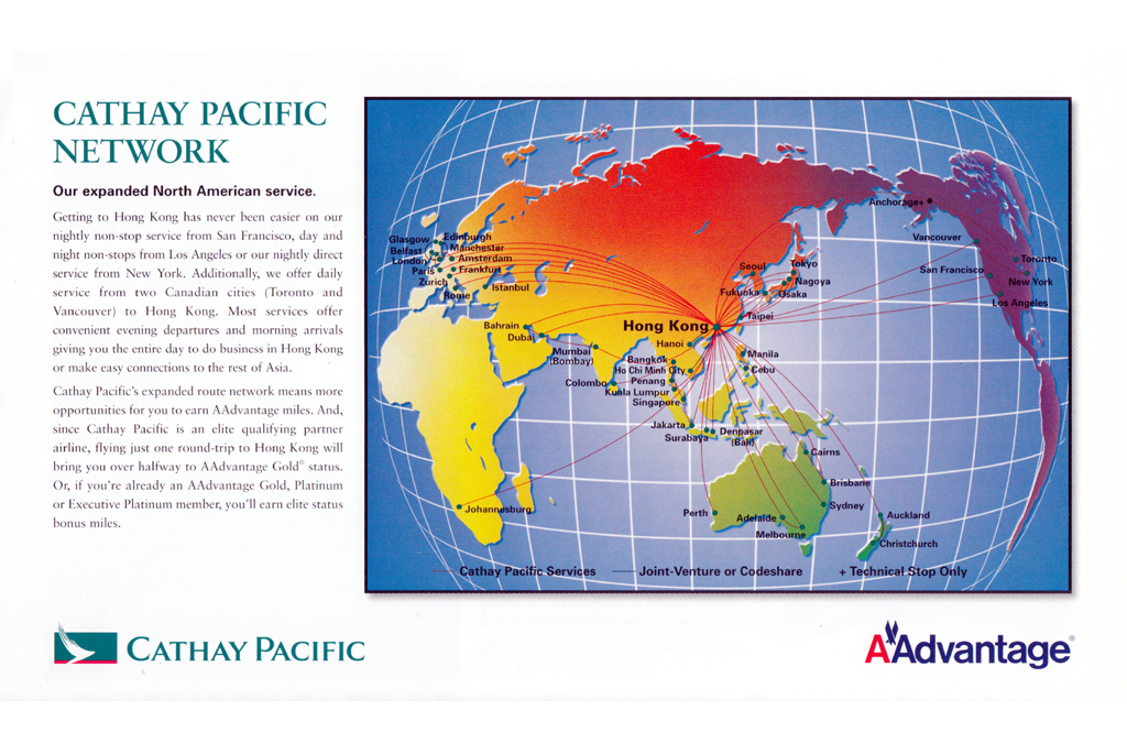 Pacific route map