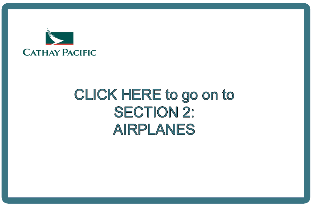 Click here to go to second section on airplanes