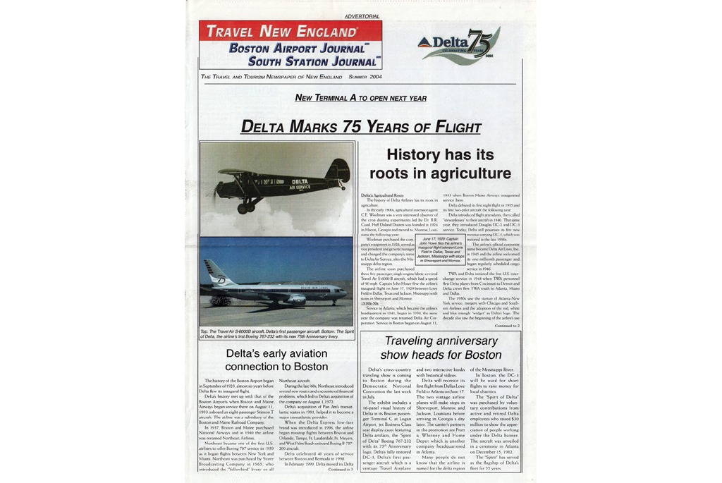 Delta marks 75 years of flight