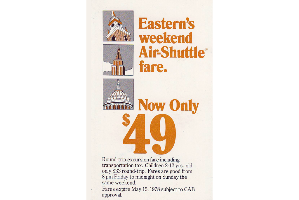Easterns weekend shutttle fare, now only $49