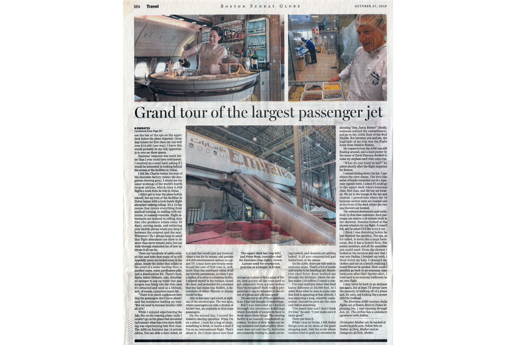 Boston globe article about behind the scenes at Emeerites in Dubai - page 2