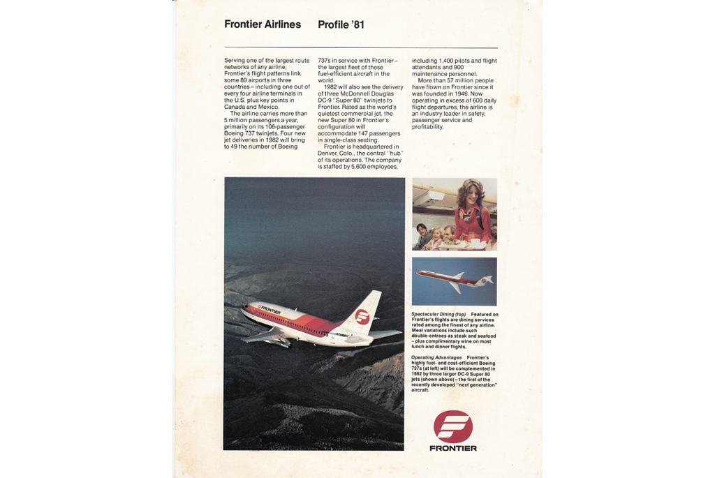 A profile of Frontier 1981