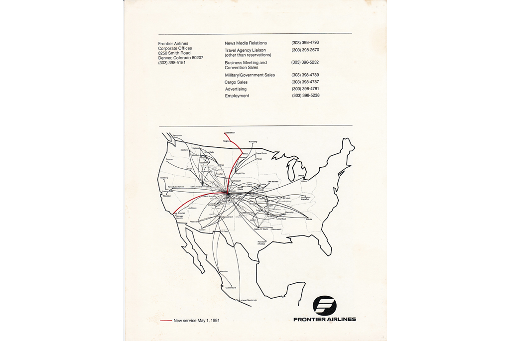 Route map in 1981
