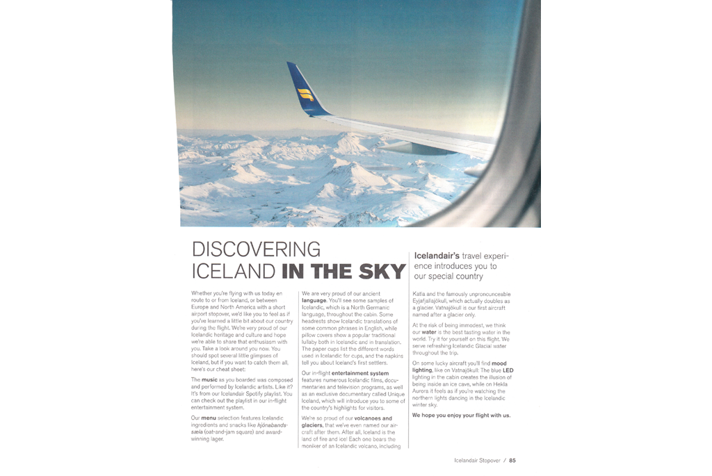 Promotion - Discover ing Iceland in the sky.