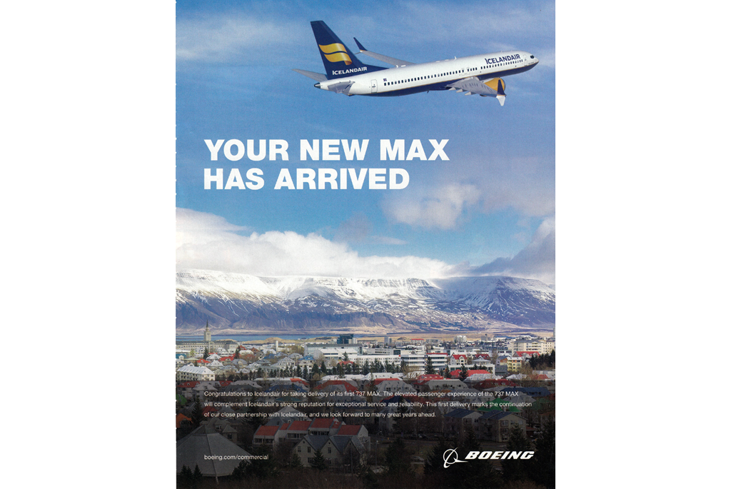 Promotion for Boeing 737max - Your new max has arrived
