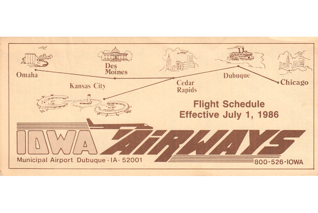 Cover of flight schedule