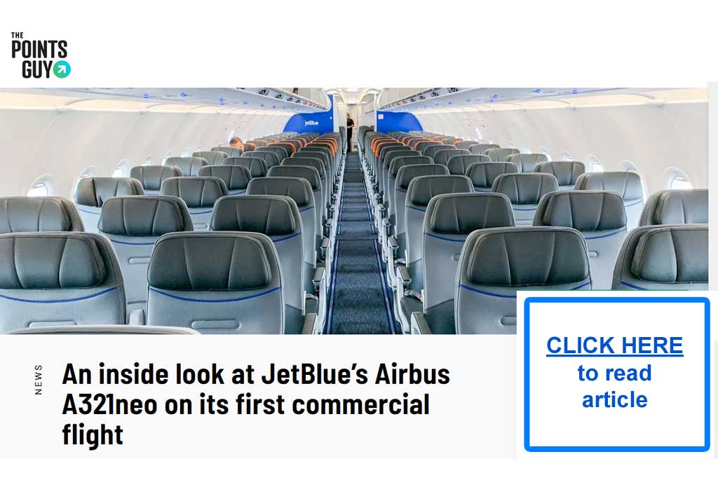 An inside look at Jet Blues airbus A321neo on its first commercial flight - Click here to read article