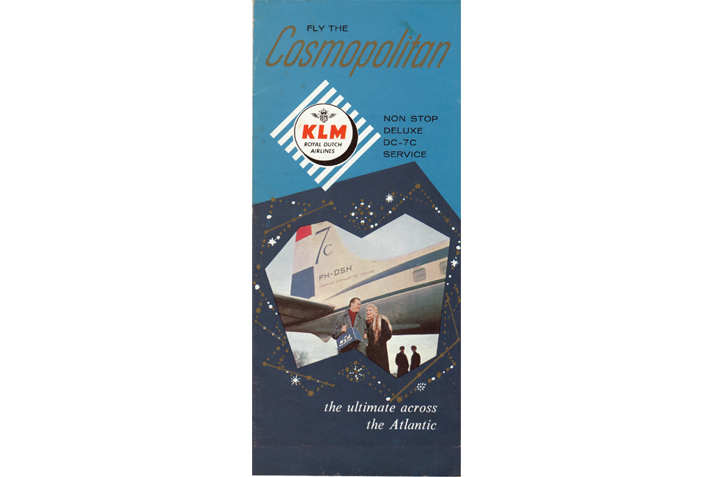  Cover of brochure about the Cosmopolitan DC-7C
