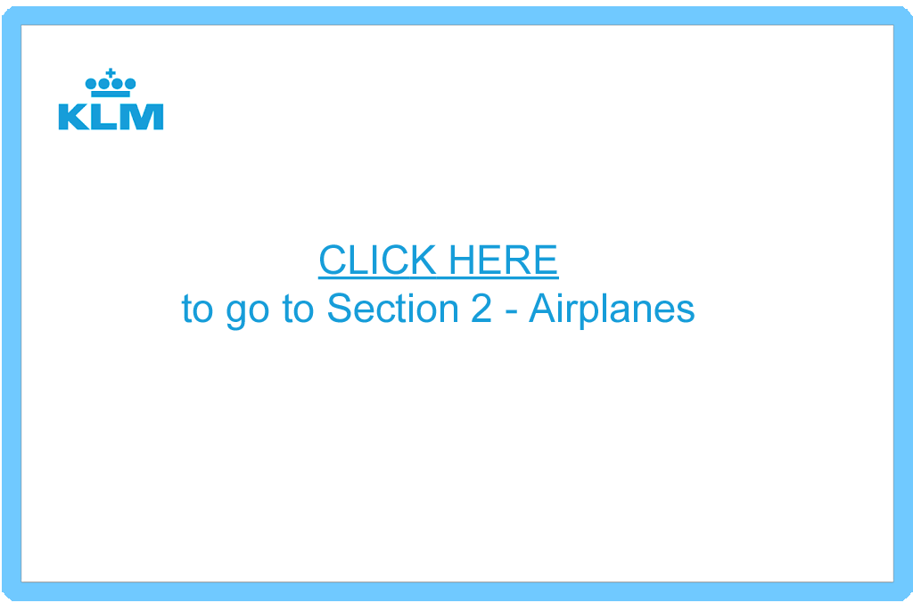 Click here to go to Section 2 - airplanes