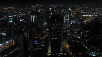 Night view from the Bruj Khalifa