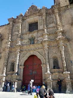 La Paz - Front of Cathedral San Francsico
