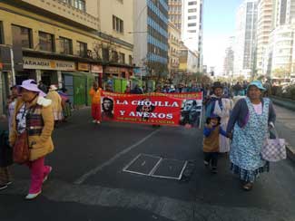 La Paz - Protest parade against low salaries for miners