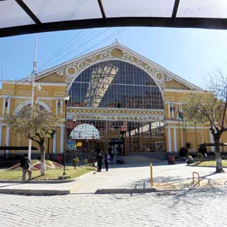 La Paz - The bus station was designed by Gustave Eifel, the same architect who desiged the Eifel Tower in Paris 