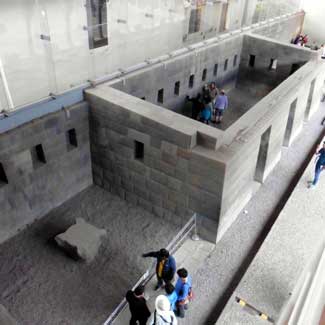 Inca ruin shoing construction