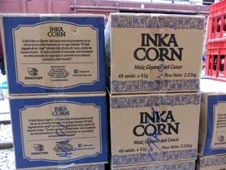 Boxes of Inka corn