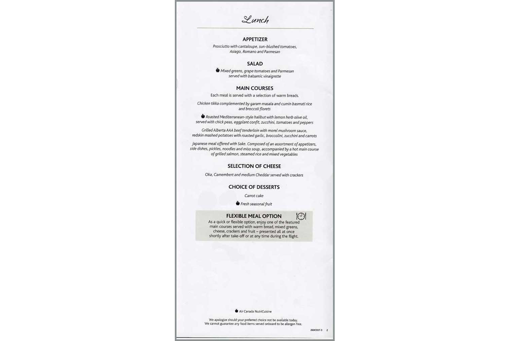 Lunch Menu