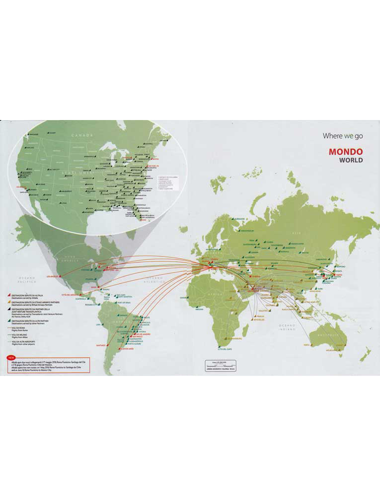 World Map routes