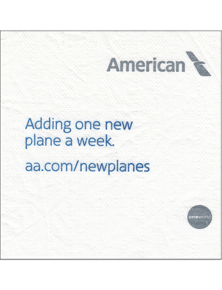 Napkin - Adding one new plane a week