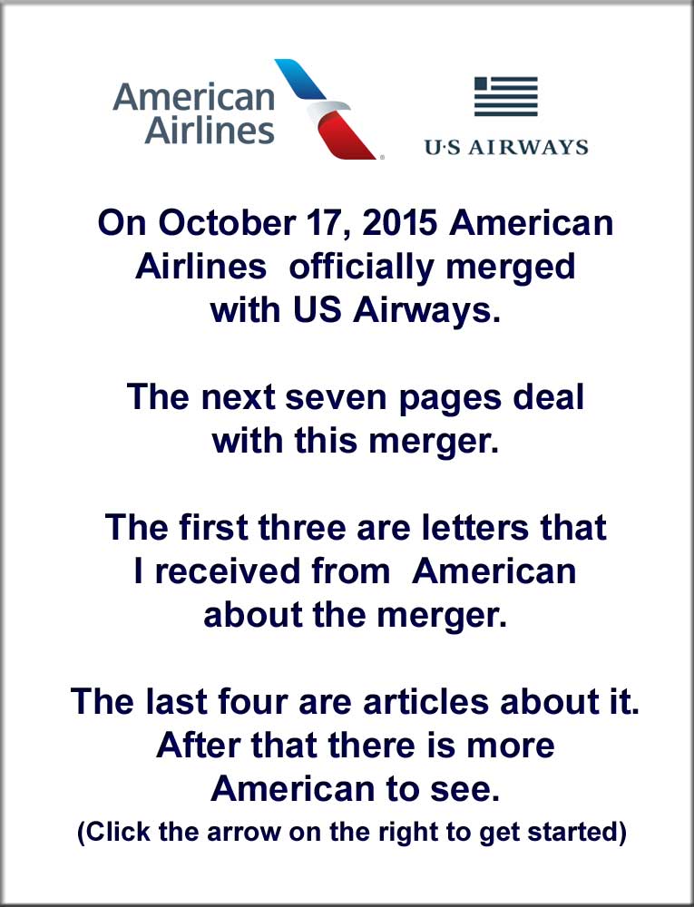 American and US Airways merger, Click arrow on right