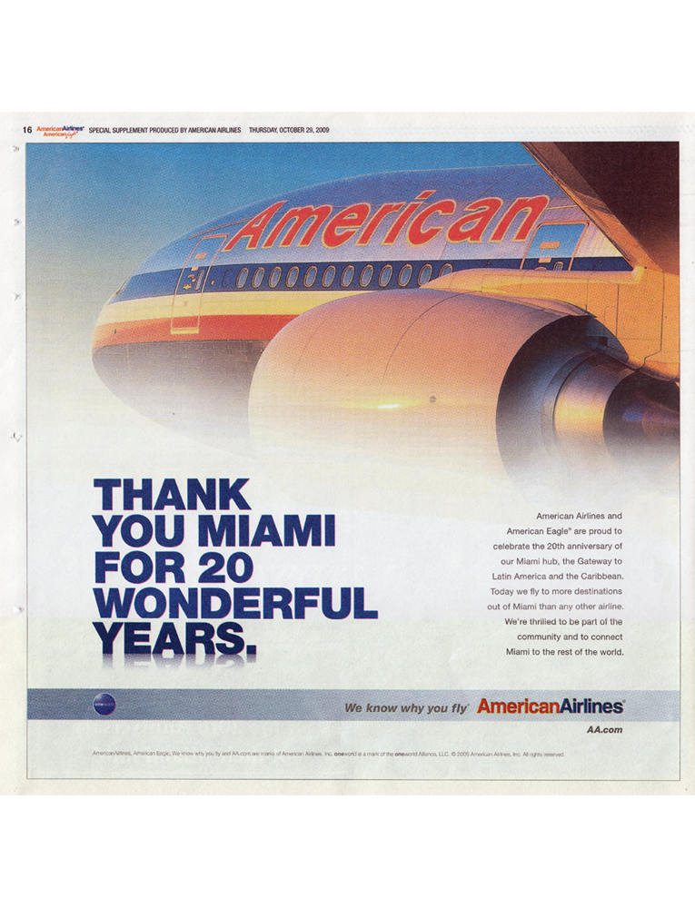 Thank You Miami for 20 wonderful years