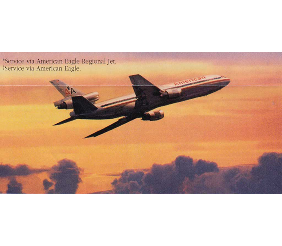 AD for American Eagle Regional with MD-11 plane  