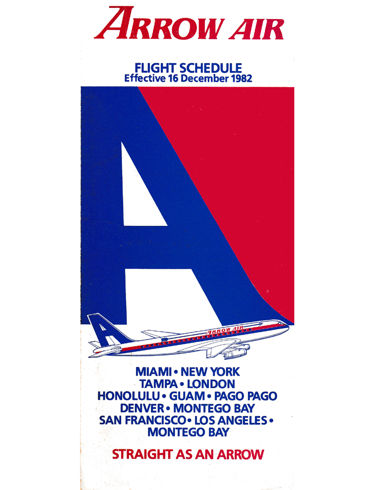 Fligtht Schedule Cover, December 1982