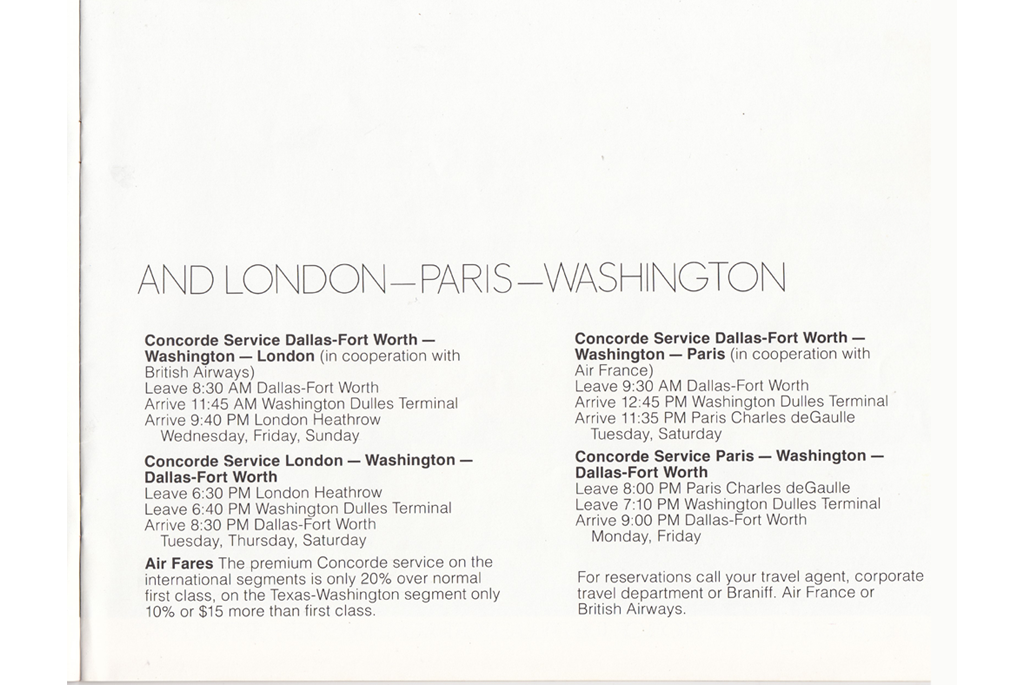 London-Paris and Washington