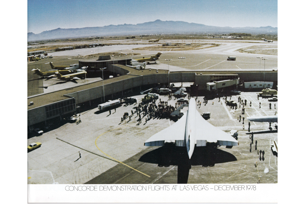 Arial view of Concorde at Airport