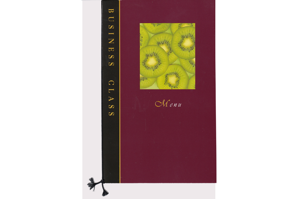 Cover of Business Class menu