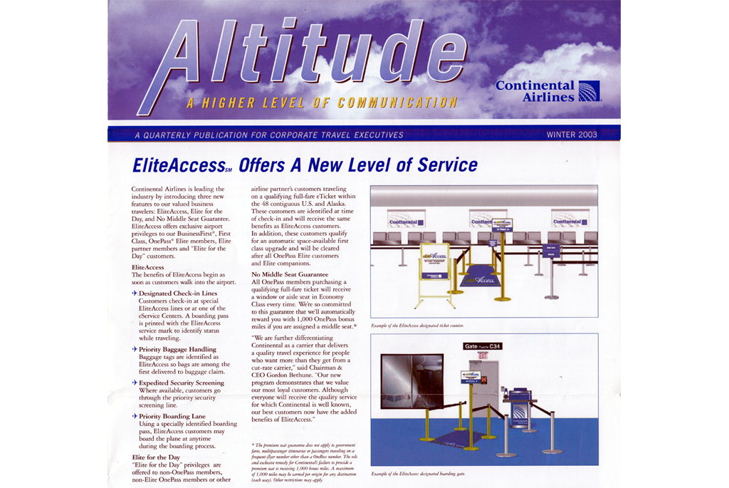 Elite Access offers a new level of service