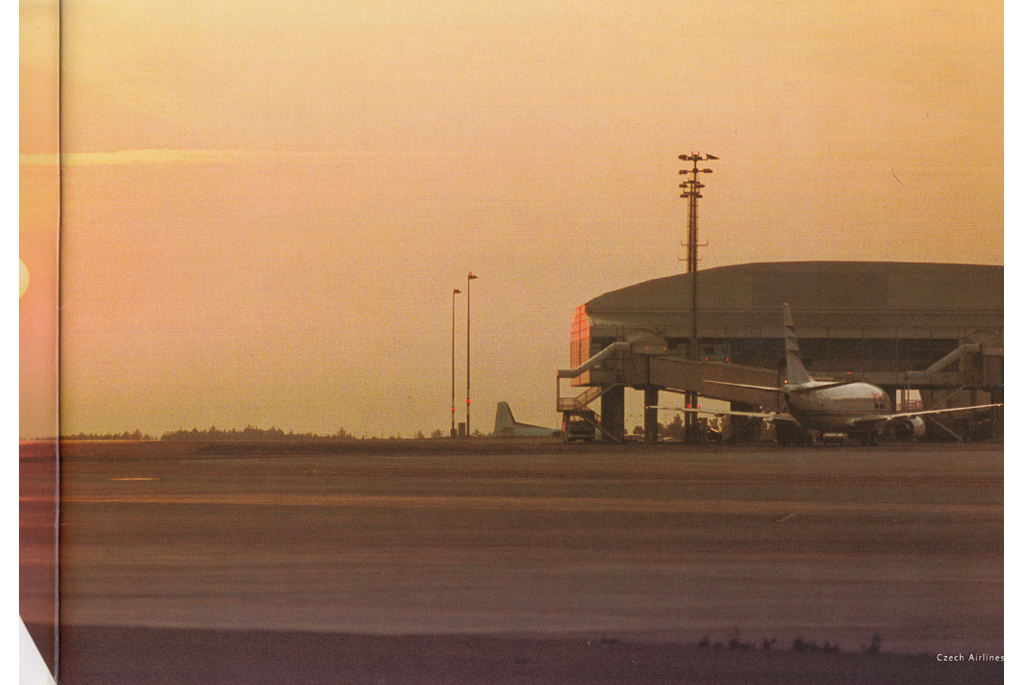 Picture of plane parked at airport