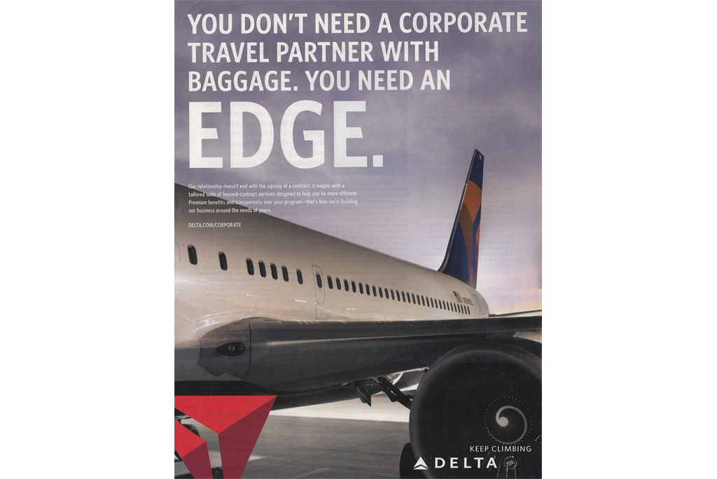 You need an edge - picture of Delta plane