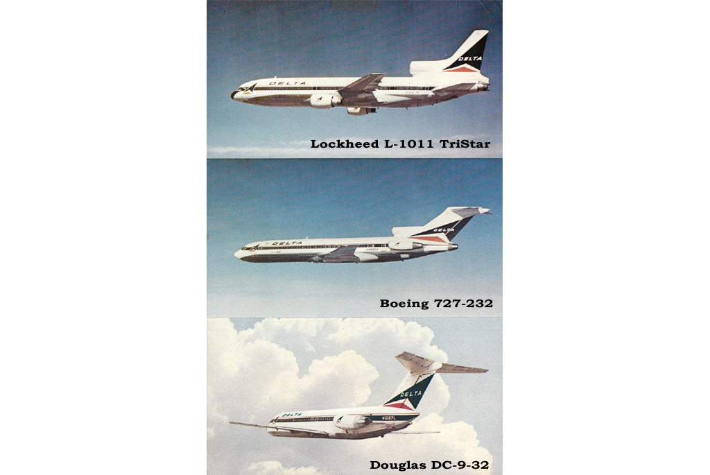 Picture of Lockheed L-1011 Tristar, Boeiing 727-232 and Douglas DC-9-32