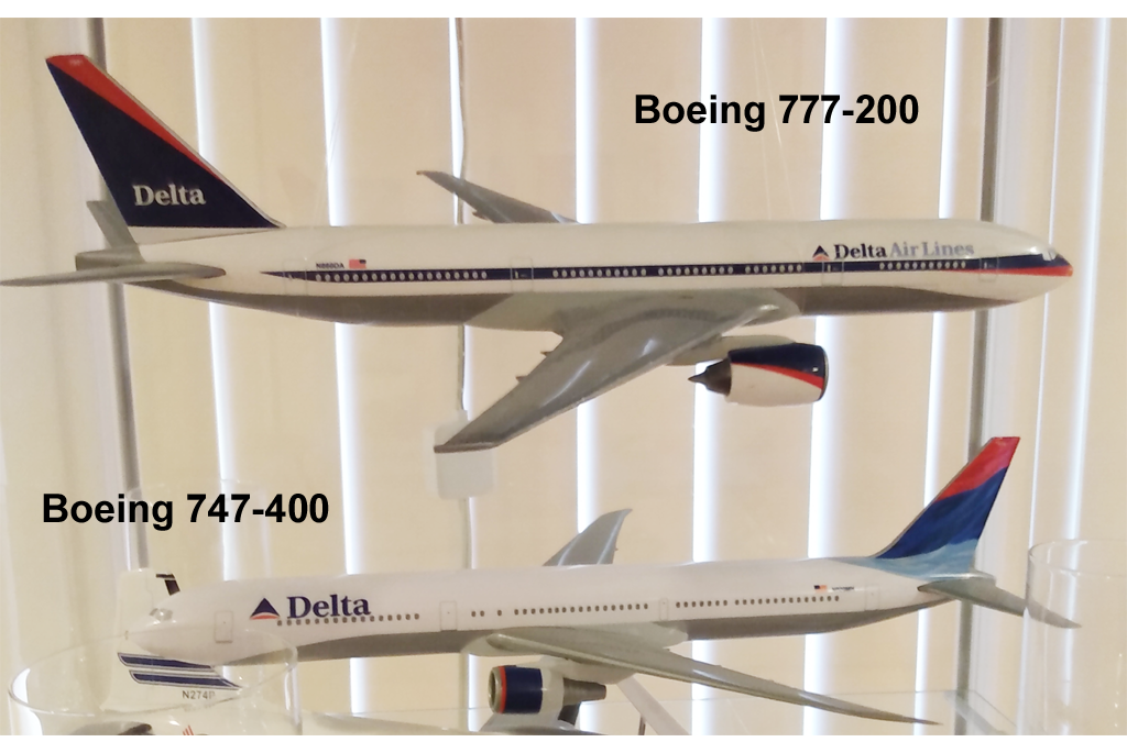 Boeing 777-200 and Boeing 767-400