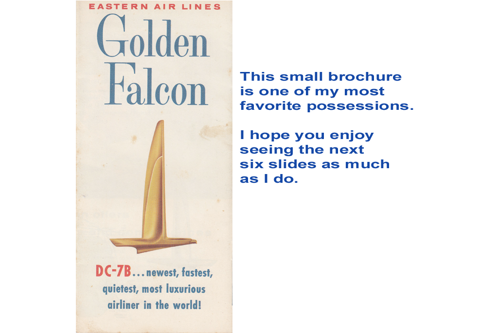 Golden Falcon brochure cover - six pages to come