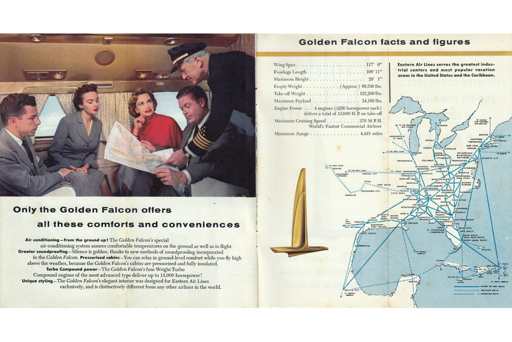 Golden Falcons facts and figures - route map