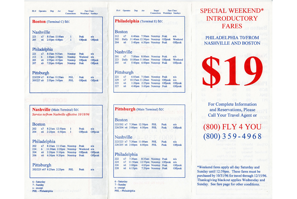 Flight schedules