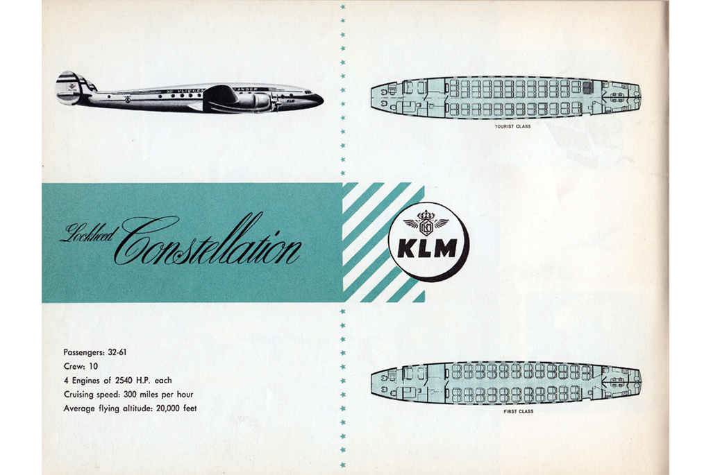 Lockheed constellation - picture and seat maps