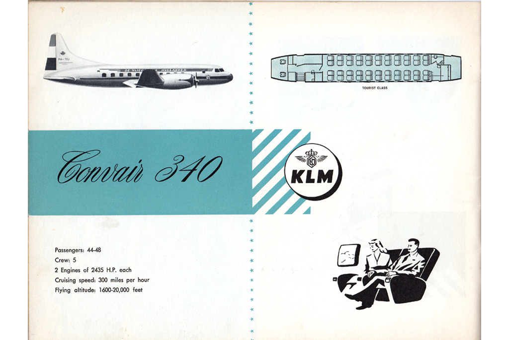 Convair 340 - picture and seat map