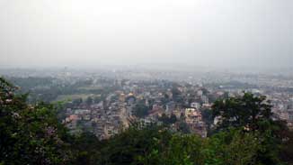 High view of Kathmandu