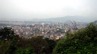 High view of Kathmandu