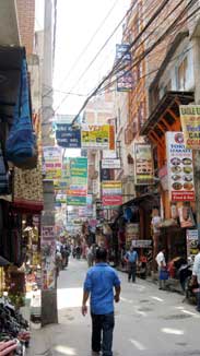 Kathmandu -Thamel District - street scene