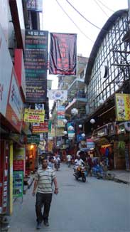 Kathmandu -Thamel District - street scene