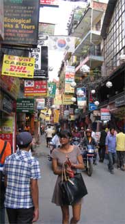 Kathmandu -Thamel District - street scene