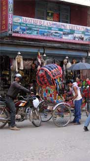 Kathmandu -Thamel District - street scene